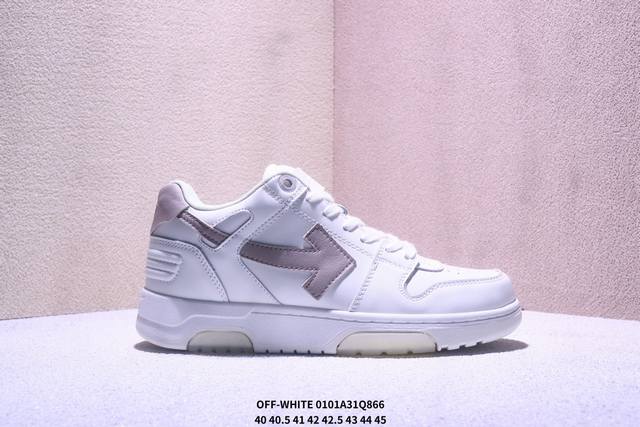 Off-White Out Of Office Leather Lace-up Comfortable Low-top Sneakers Xm0101Q866