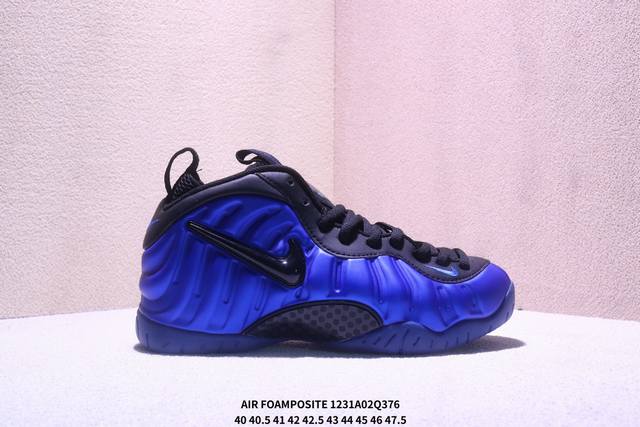 Company Grade Nike Air Foamposite One Mid-Top Retro Basketball Shoes. Features