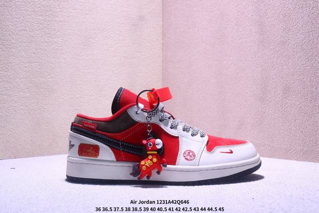 Jordan Air Jordan 1 Low AJ1, official colorway retro style low-top casual sneak