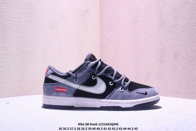 Nike SB Dunk Low SB series retro casual sports skateboarding shoes. Featuring s