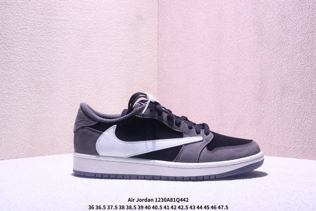 Nike Air Jordan 1 X Travis Scott AJ1 Low-Top Basketball Shoes. Perfect quality,