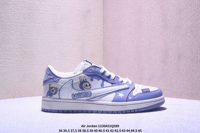 Travis Scott X Fragment Design X Air Jordan 1 Low Og Sp AJ1 Collaboration Blue L