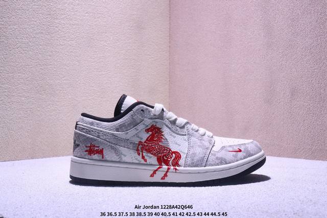 Factory Grade: Air Jordan 1 Low (AJ1) Low-Top Casual Sneakers, Official Colorwa