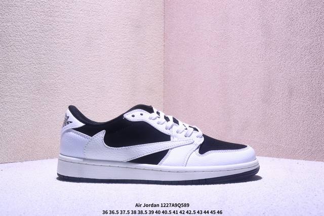 Factory Grade: Air Jordan 1 Low Reverse Swoosh AJ1 Low-Top Casual Sneakers, Off