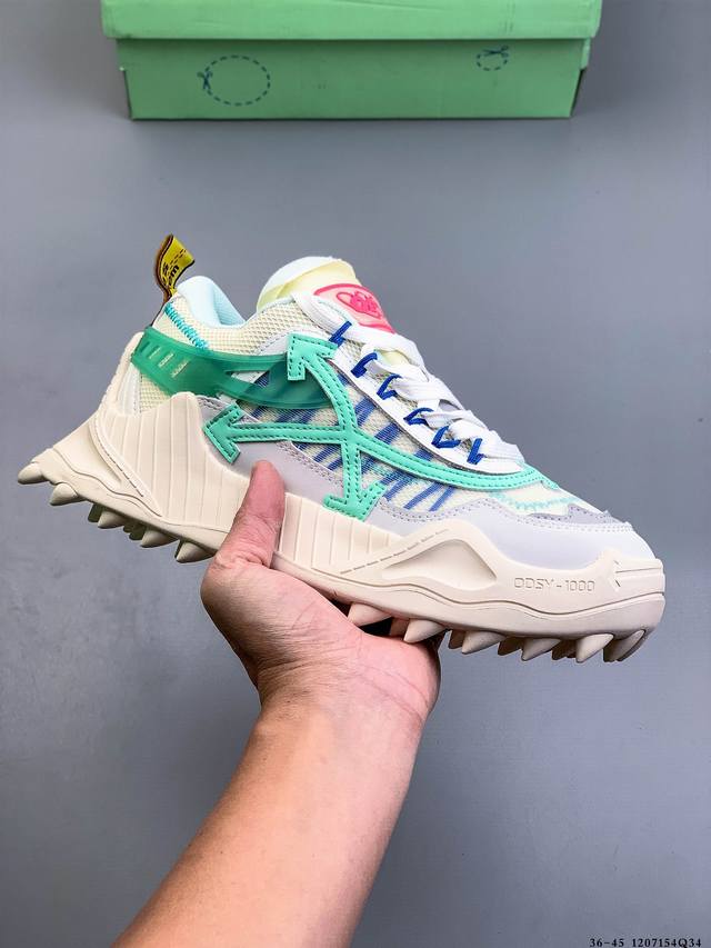 Company-level Off-the-beaten-path trendy Ow dad shoes White Odsy Arrow height-i