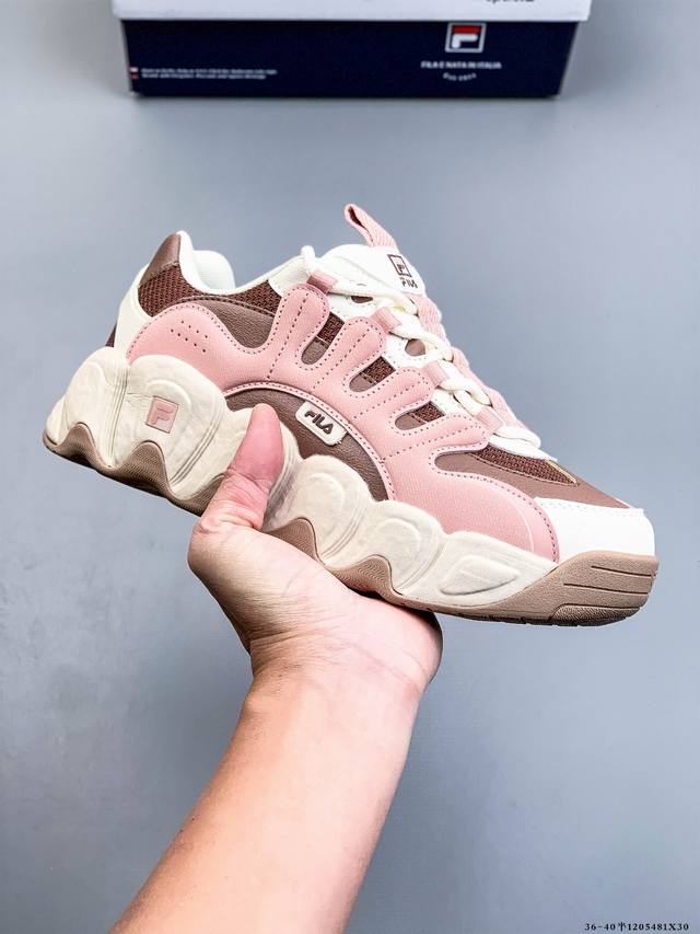 Company Grade Fila Croissant We Fleece Fabric Synthetic Leather Non-slip Wear-r