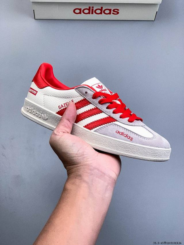 Adidas Originals Gazelle German Training Shoes, Anti-slip, Wear-resistant, Low-t