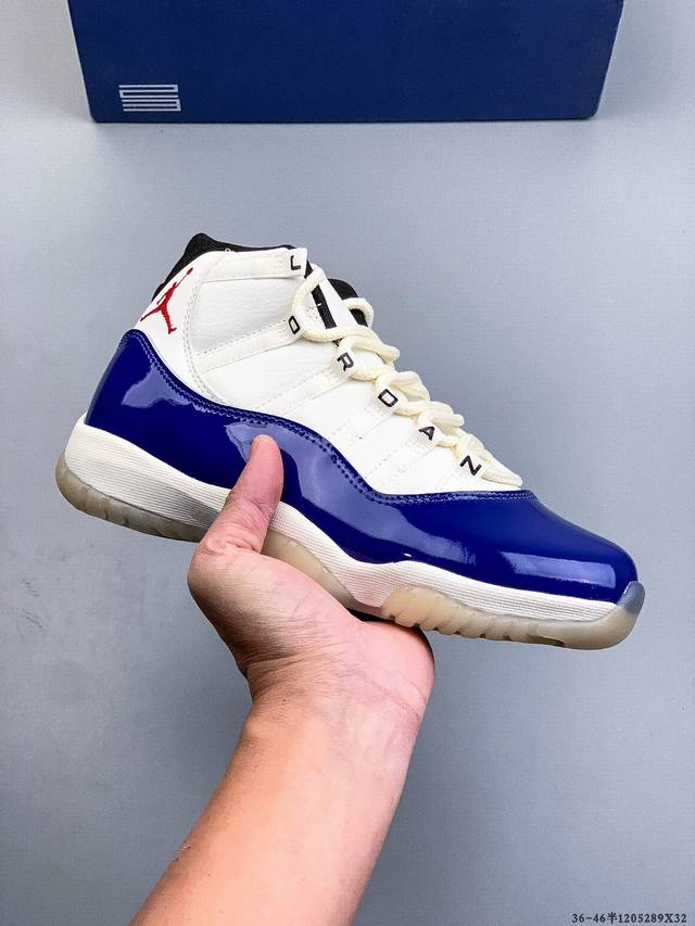 Company Grade! Air Jordan 11 Retro Concord AJ11 Michael Jordan Sports Culture Ba