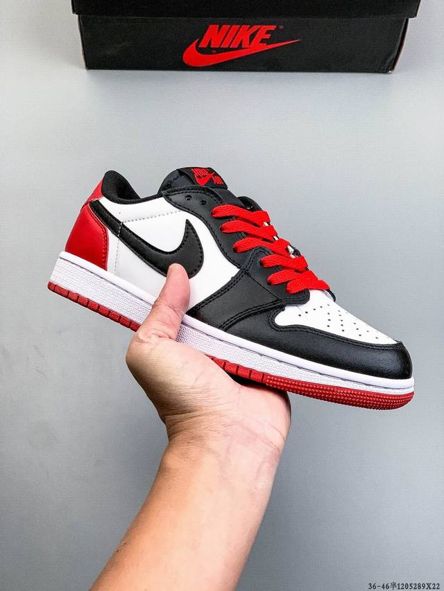 Authentic label on second-layer! Nike Air Jordan Low 1 Classic Casual Shoes 1205