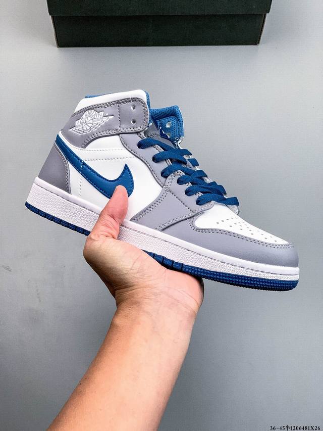 Genuine Nike Air Jordan 1 Mid AJ1 Classic Retro Casual Basketball Shoes 1206481X