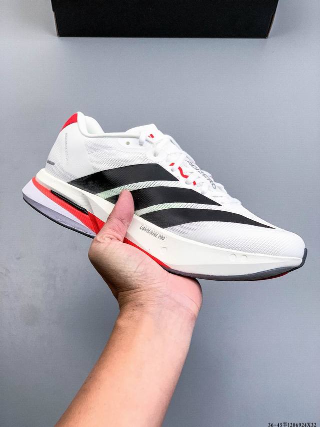 Company Grade! Adidas Adizero Boston 13 Breathable Mesh Racing Shoes with Boost