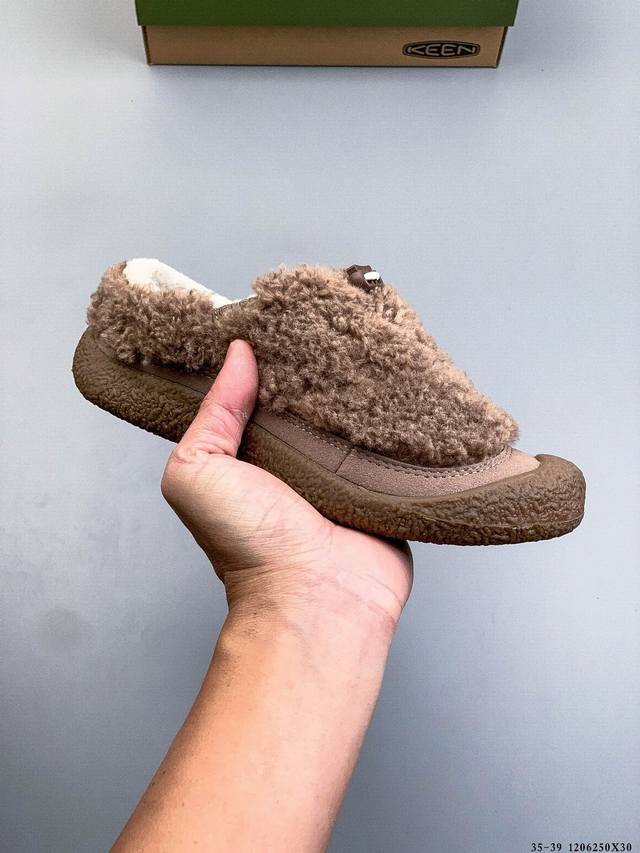 Company Grade! Keen Howser Iii Slide Autumn/Winter Warm Slip-on Women's Shoes, F