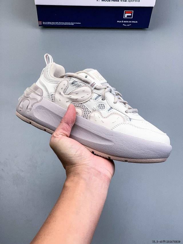 Company-grade Fila Fusion Croissant series dad-style platform retro unisex casu