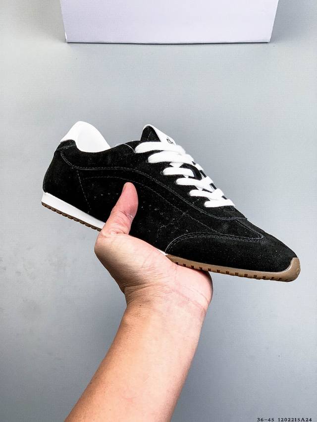 Alo Yoga Sunset Genuine Leather Casual German Training Shoes Women's 2025 New St