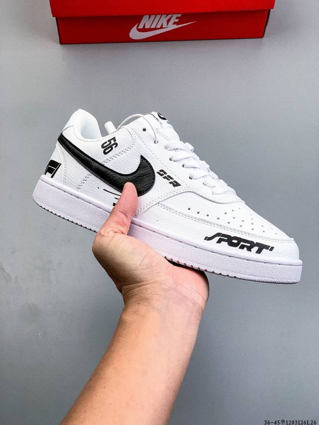 Nike Court Vision Low Leather Casual Sneakers 1203126L26