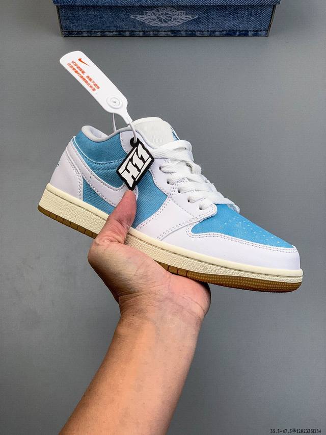 Company-grade top-grain leather! Nike Air Jordan 1 Low (AJ1) - a trendy, casual