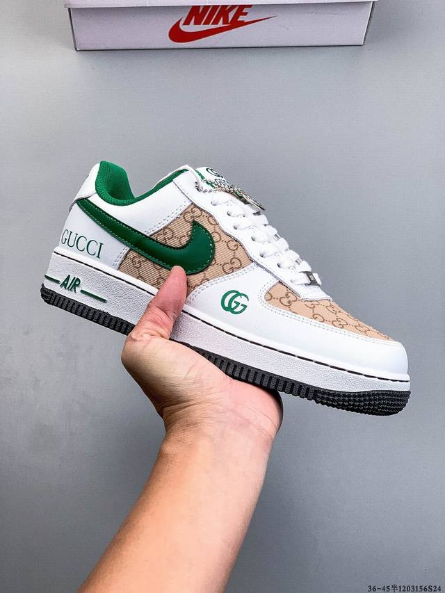 Authentic label on second-layer! Nike Air Force 1 Low, classic and versatile cas