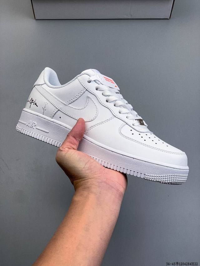 Authentic label on second-layer! Nike Air Force 1 Low, classic and versatile cas