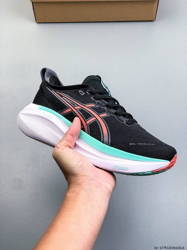 Company Grade! Asics Gel-Nimbus 27 Comfortable, Slip-Resistant, Wear-Resistant L