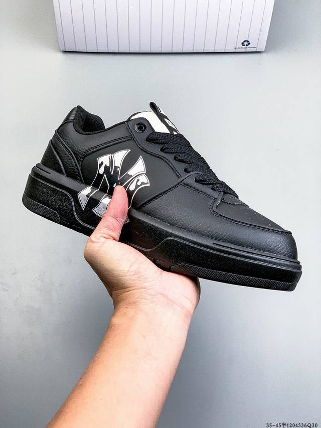 Company Grade! Mlb Chunky Liner Casual Running Shoes, Printed Leather Sports Sho