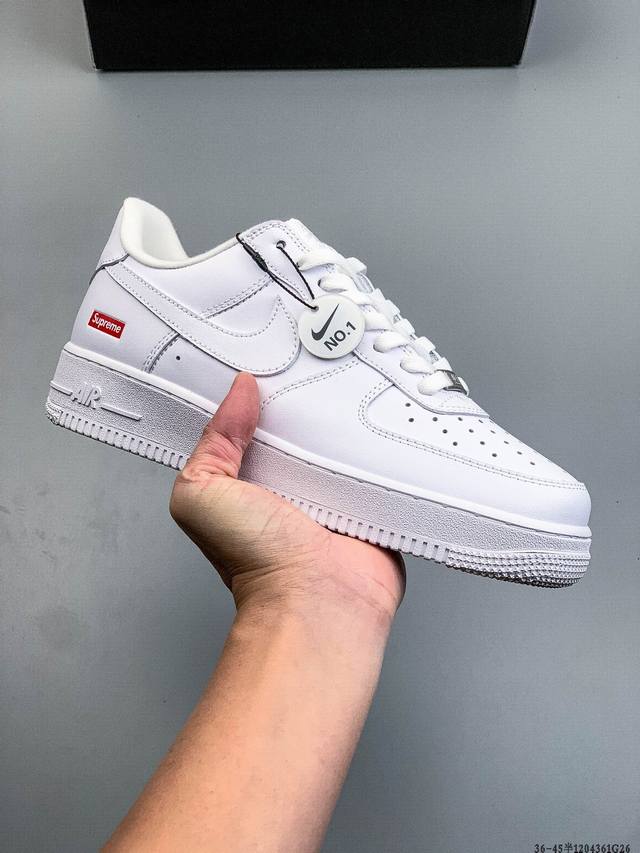 Authentic label on second-layer! Nike Air Force 1 Low, classic and versatile cas