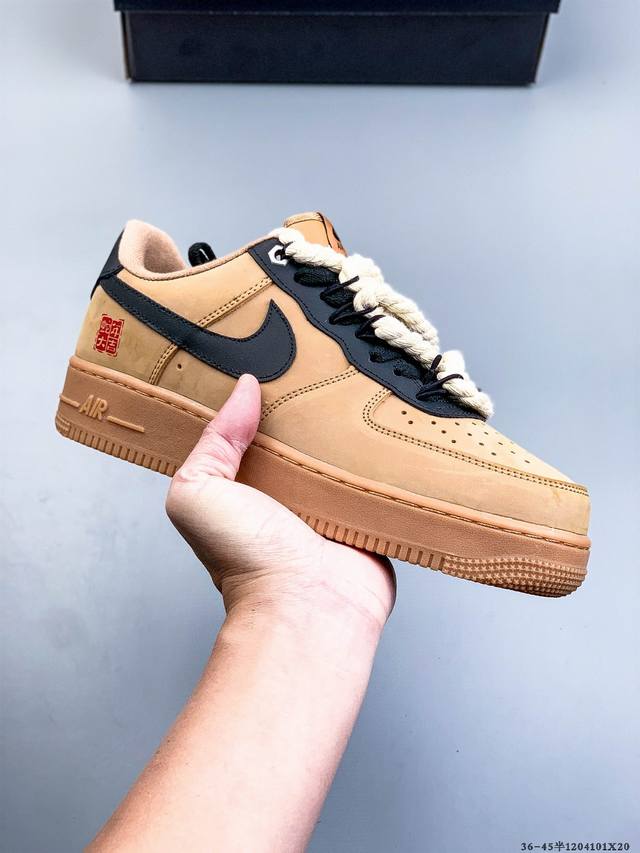 Authentic label on second-layer! Nike Air Force 1 Low, classic and versatile cas