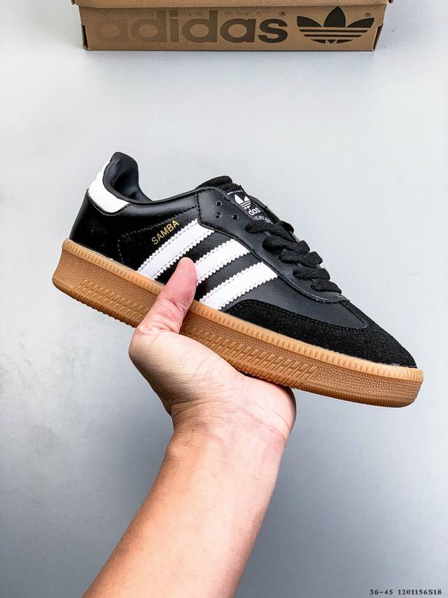 Adidas Samba Xlg platform low-top retro sneakers 1156S18