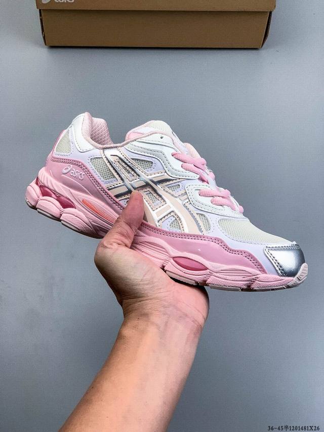 Asics Gel-Nyc 2055 breathable mesh upper with some synthetic leather material, u