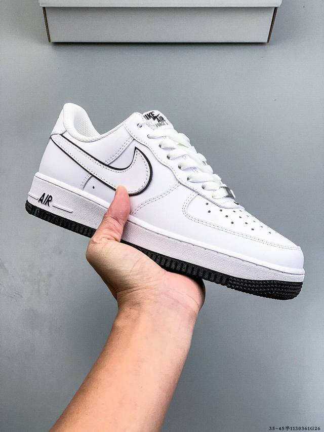 Authentic label on second-layer! Nike Air Force 1 Low, classic and versatile cas