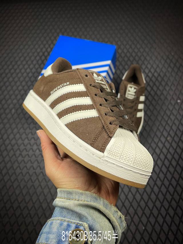 B Factory Grade Adidas Originals Superstar Shell Toe Series Low-Top Classic Vers