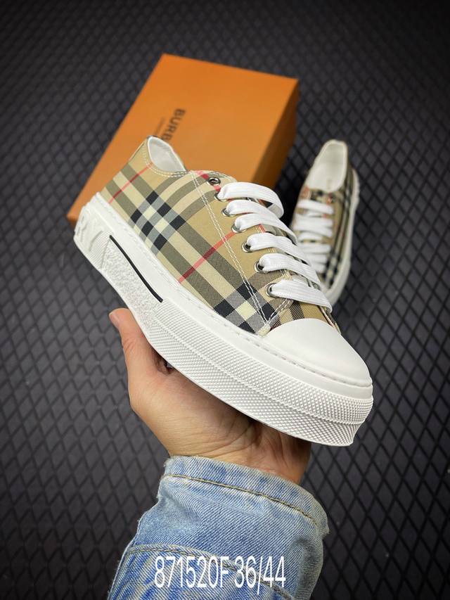 F Burberry's new vintage sneakers. Classic, stylish, and versatile casual athlet
