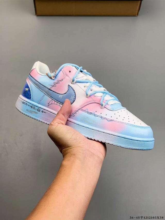 Company-grade custom edition! Nike Court Vision Low low-top versatile breathable