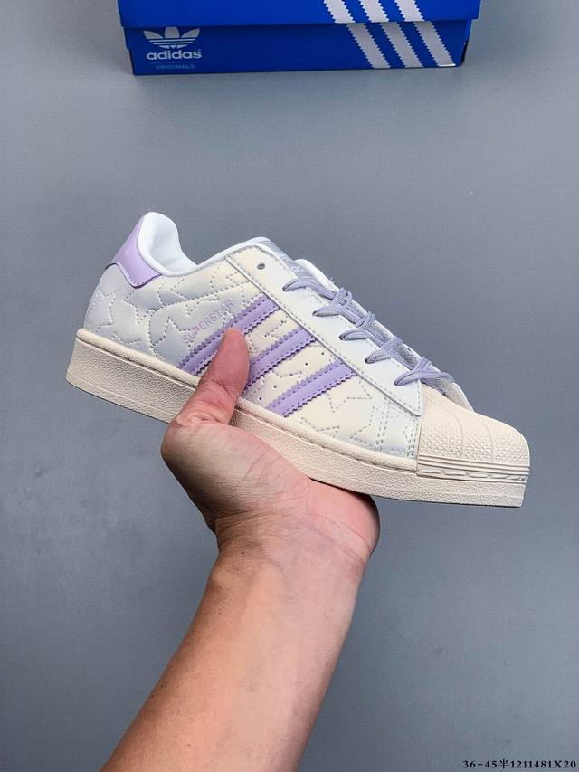 Company Grade! Adidas Superstar Shell Toe Classic Versatile Casual Sneakers 1211