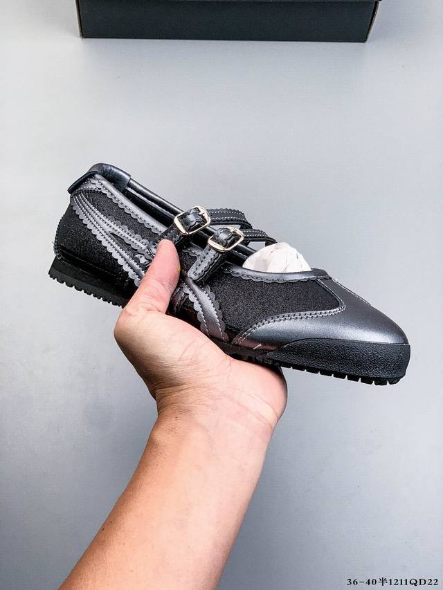 Asics Onitsuka Tiger Mexico 66 Tgrs Mary Jane Ballet Shoes 1211Qd22