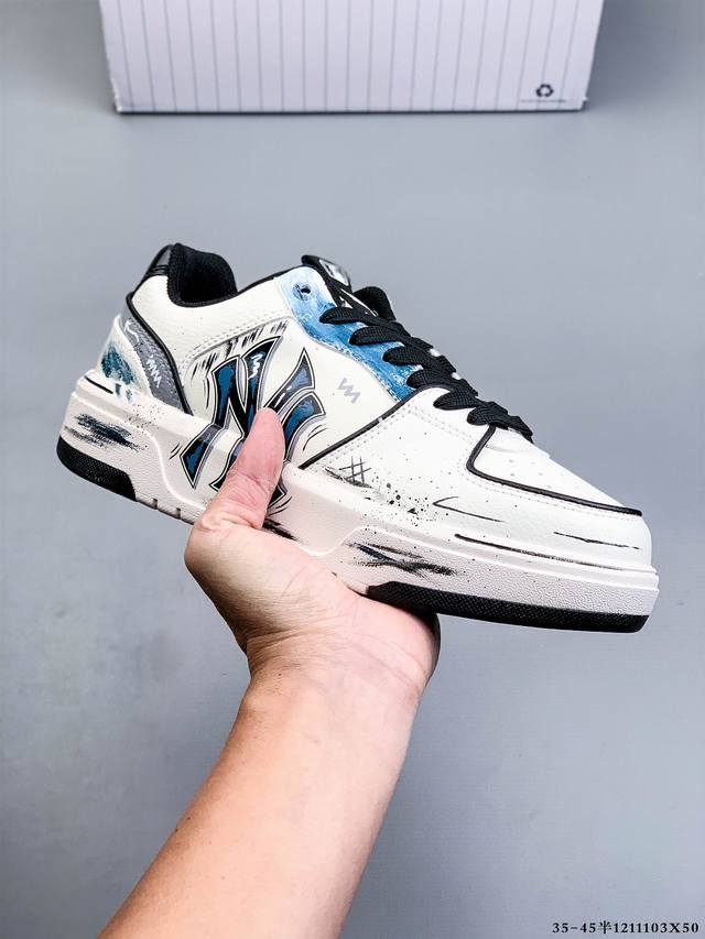 Company-grade Custom Sneakers] Mlb New York Yankees Trend Code Street Graffiti S