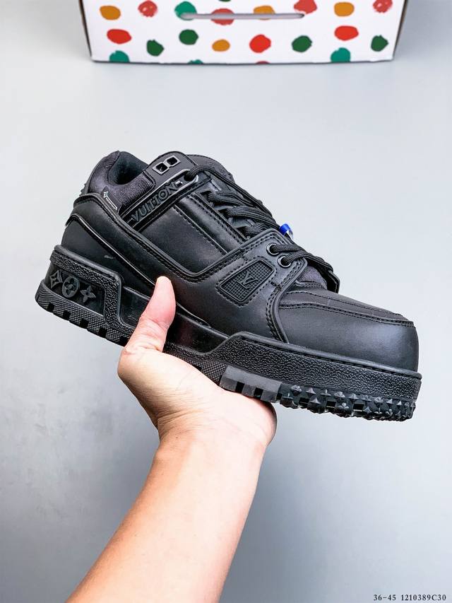 Louis Vuitton Lv Trainer Maxi Low-Top Casual Sneakers, Brand New Private Order,