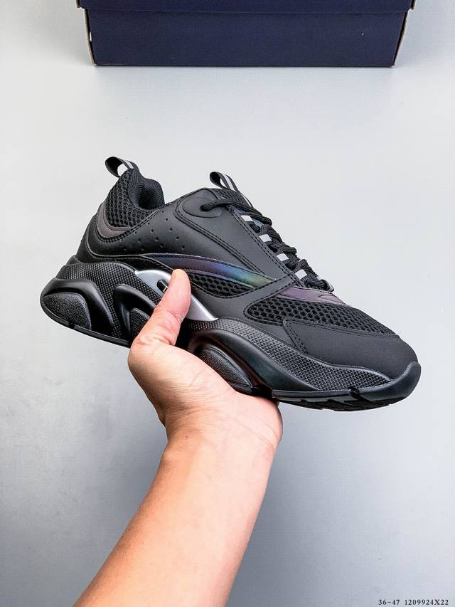 Dior B22 Leather and Tech Mesh Sport Shoes ( ) The Dior B22 sneakers reinterpre