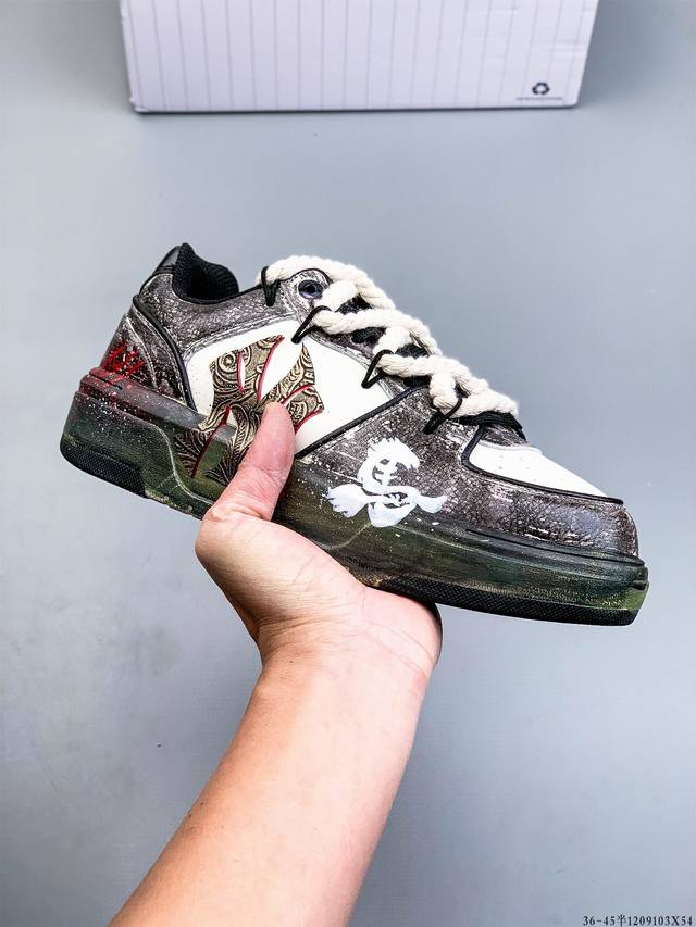 Company-grade Custom Sneakers] Mlb New York Yankees Trend Code Street Graffiti S