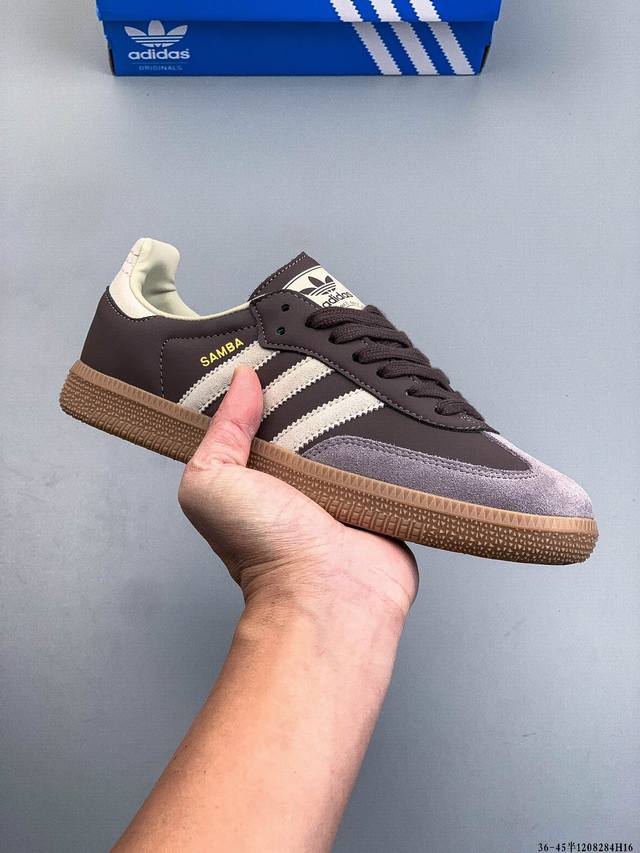 Authentic label with two layers! Adidas Samba Og classic shoe model Adidas's nea