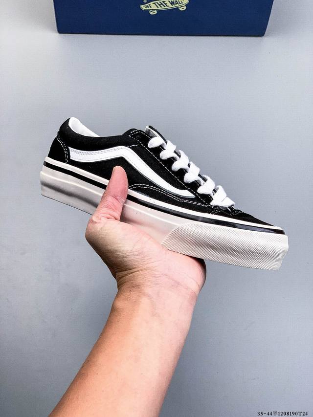 Vulcanized genuine label! Vans Old Skool classic low-top casual versatile skateb