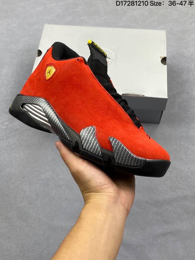 Factory Grade Air Jordan 14 Retro "Ferrari" Mid-Top Ferrari Red AJ14, Jordan 14