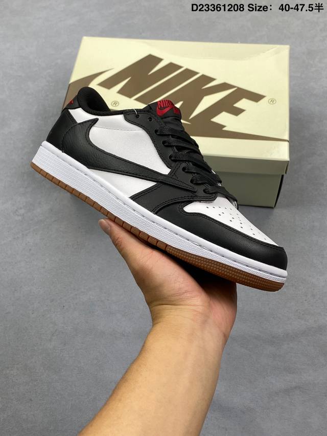 First-layer, half-size waxed shoelaces Travis Scott X Air Jordan 1 Low Og Low-t