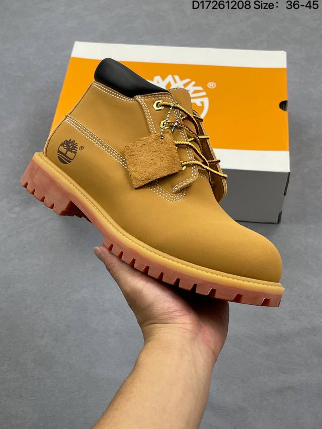 Timberland Yellow Boots, High-Top Boots, Martin Boots, Outdoor Casual Trendy Se