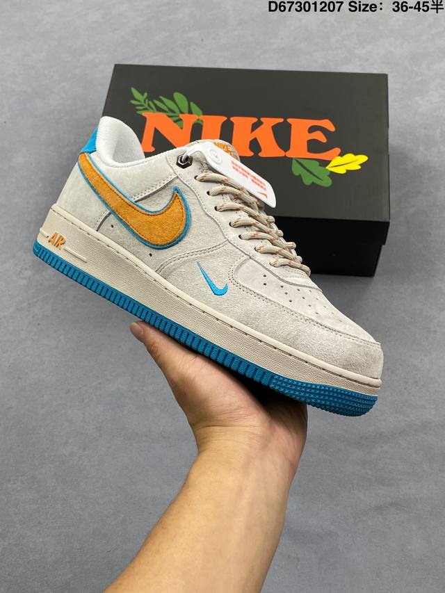 Limited Overseas Release! Nike Air Force 1 '07 Low Drawstring Low-Top Sneakers/C