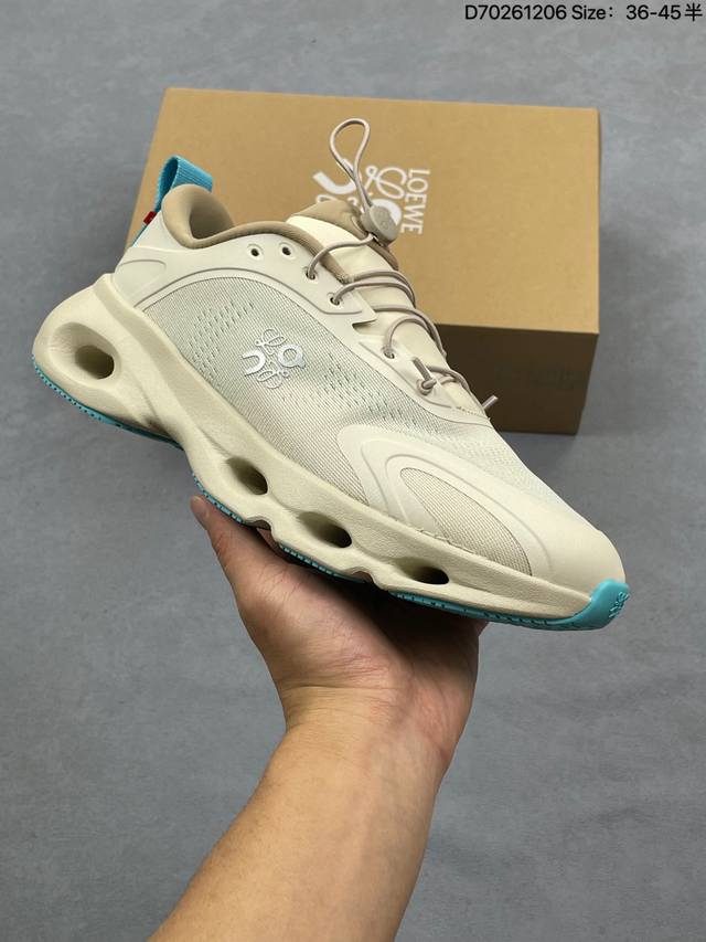 Loewe x On, a new collaboration series of stylish chunky sneakers. This collecti