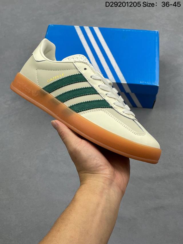 Adidas Originals Gazelle Indoor Trefoil Casual Non-slip Wear-resistant Low-top S
