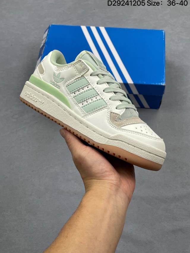 Adidas Forum Low Cl Trefoil Low-Top Classic Velcro Retro Sneakers Men's and Wome