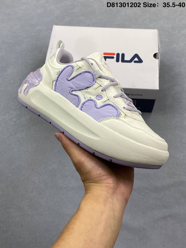 Fila Fusion Trendy Casual Sports Sneakers, Original Version. The upper design is