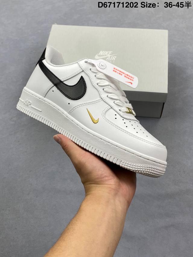 Authentic Nike Air Force 1 '07 Low-top versatile casual sneakers. Soft, highly e