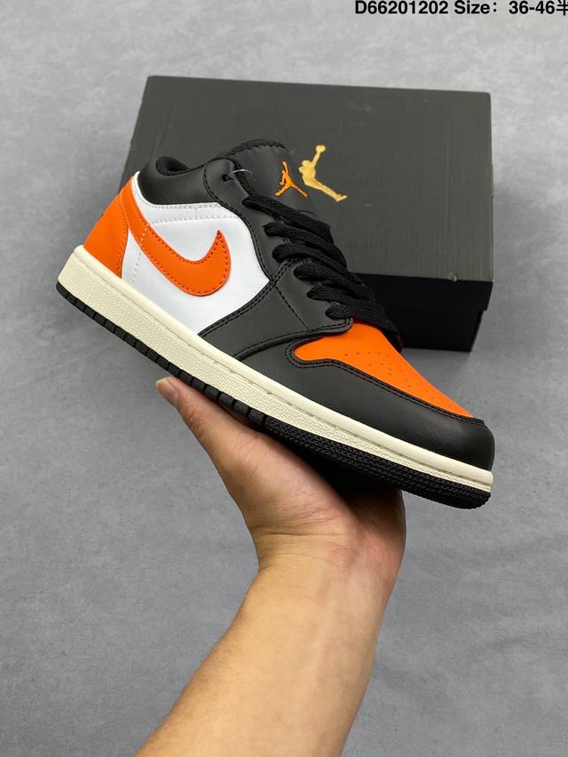 Nike Air Jordan 1 Low AJ1 Low-top Casual Sneakers, Official Colorway Official P